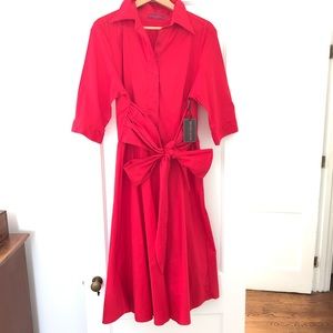 Super glam NWT red shirt dress Melissa Masse